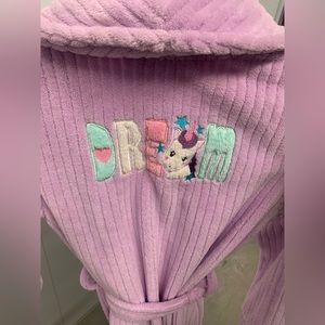 Girls Dream Unicorn Joe Boxer Bathrobe Size 7/8